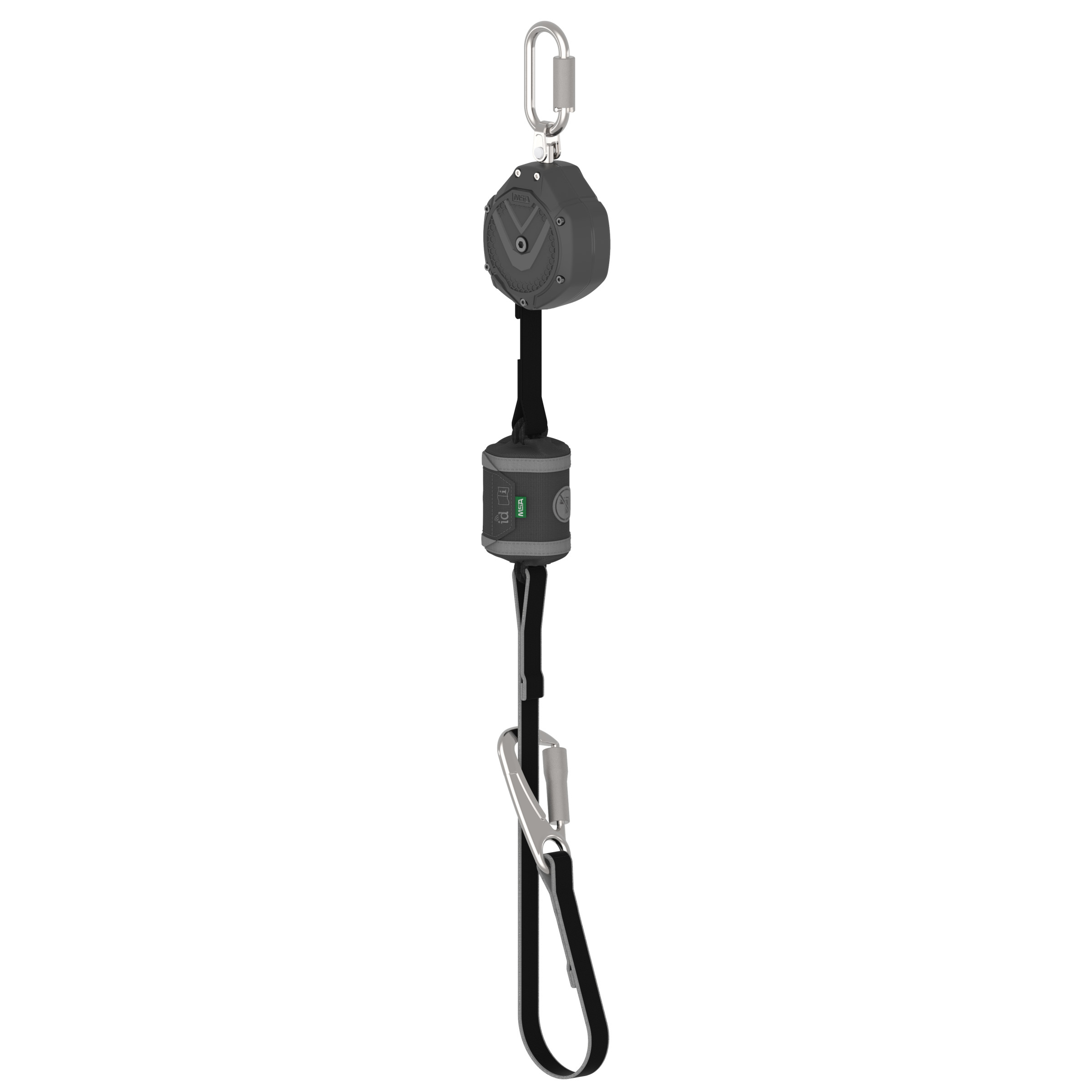 V-SHOCK PFL, 6', single-leg, tie-back, FP5K snaphook, steel carabiner (top), OSHA